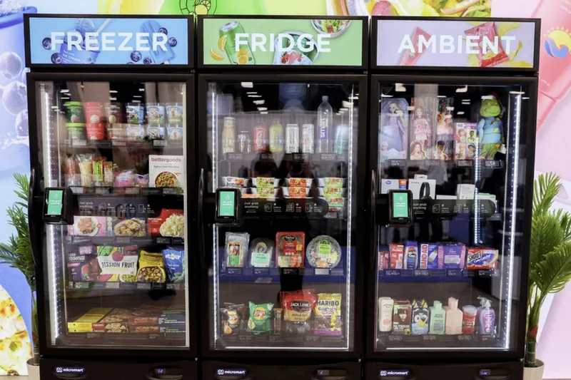 Frozen, chilled and ambient units side by side.